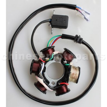 6-Coil Magneto Stator for GY6 125cc-150cc Engine