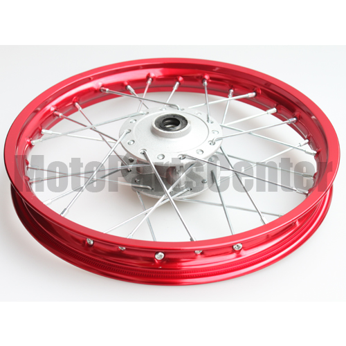 1.40*14 Front Rim Assembly for 50cc-125cc Dirt Bike (Oxidized) - Click Image to Close