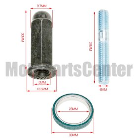 Exhaust Bolt and Gasket for GY6 50cc-150cc Moped Scooters