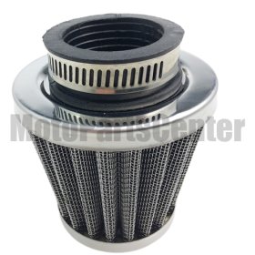 38mm Air Filter for Motorcycle ATV Quad Dirt Pit Bike Silver