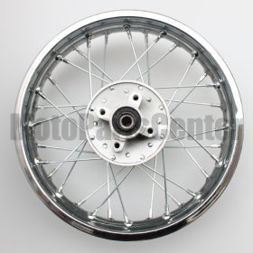 1.85*12 Rear Rim Assembly for Assembly 50cc-125cc Dirt Bike (Chrome Plated)