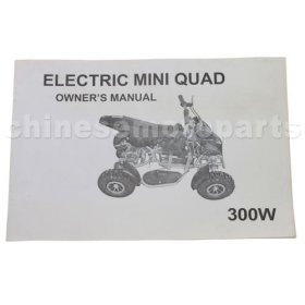 Owner's Manual For Electric Mini Quad