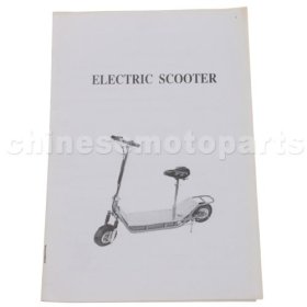 Owner's Manual For Electric Scooter