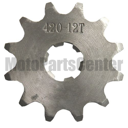 Front Sprocket 420-12 Teeth for 50cc-125cc Engine - Click Image to Close