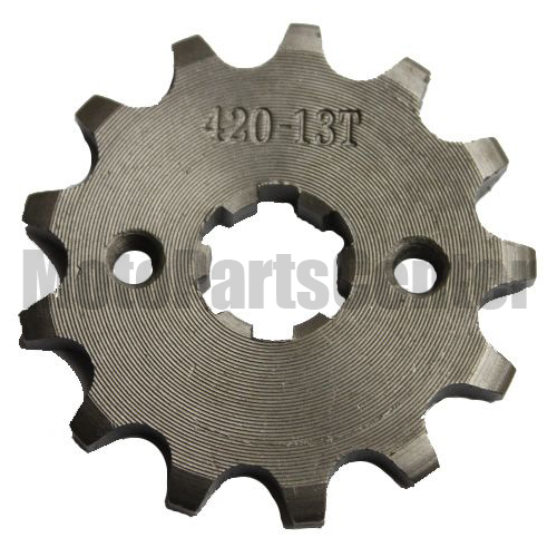 Front Sprocket 420-13 Teeth for 50cc-125cc Engine - Click Image to Close