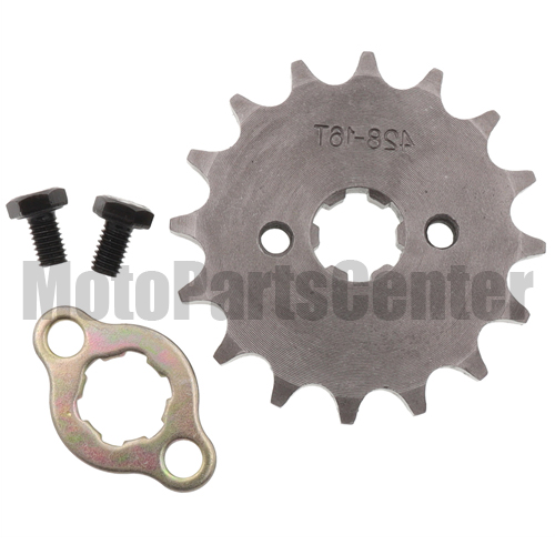 Front Sprocket 428-16 Teeth for 50cc-125cc Engine - Click Image to Close