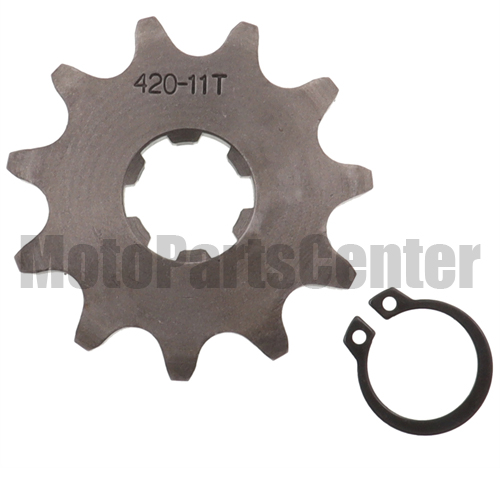 Front Sprocket 420-11 Teeth for 50cc-125cc Engine - Click Image to Close