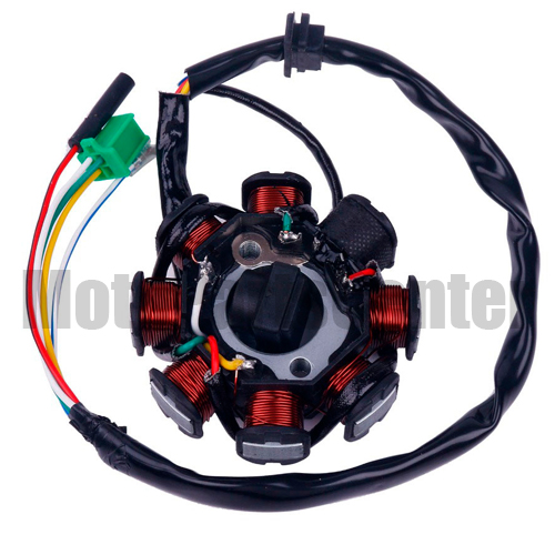 8-Coil Magneto Stator for GY6 150cc Engine - Click Image to Close