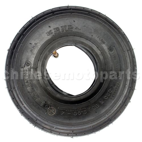Kenda (260x85)3.00-4 Front/Rear Tire for 2 stroke Mini ATV - Click Image to Close