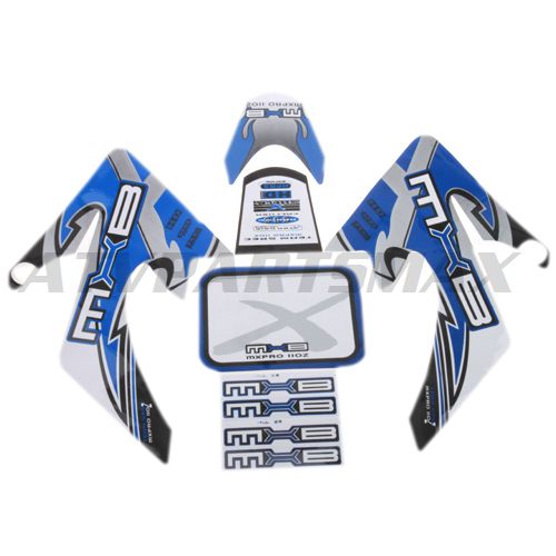 Decals for 50-125 Dirtbike-Blue - Click Image to Close