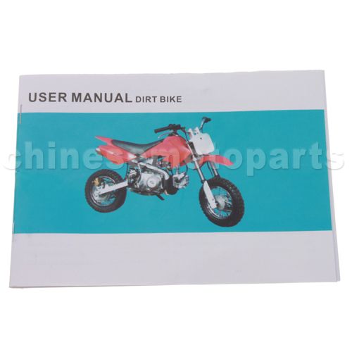 Owner's Manual For Dirtbike - Click Image to Close