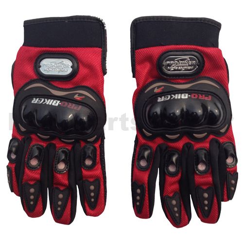 Pro-Biker Motocross Glove - Red - Click Image to Close